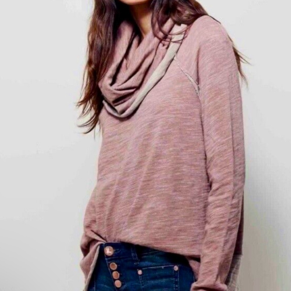 Free People Beach Cocoon Cowl neck sweater OS